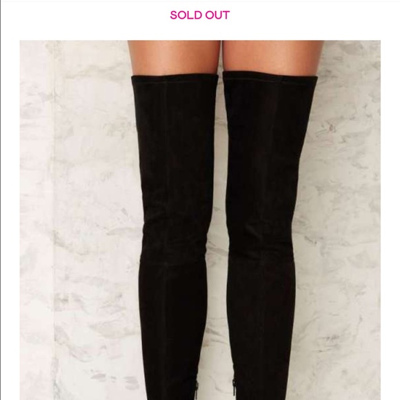 Lust For Life Over the knee boot clear heel - Picture 2 of 5